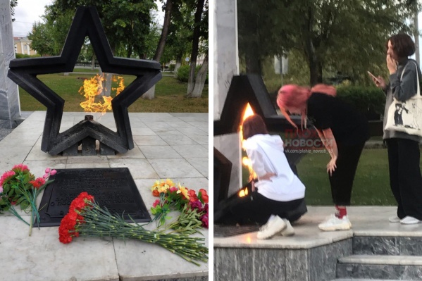 Прохожие сфотографировали происходящее и выложили в Сеть Прохожие сфотографировали происходящее и выложили в Сеть