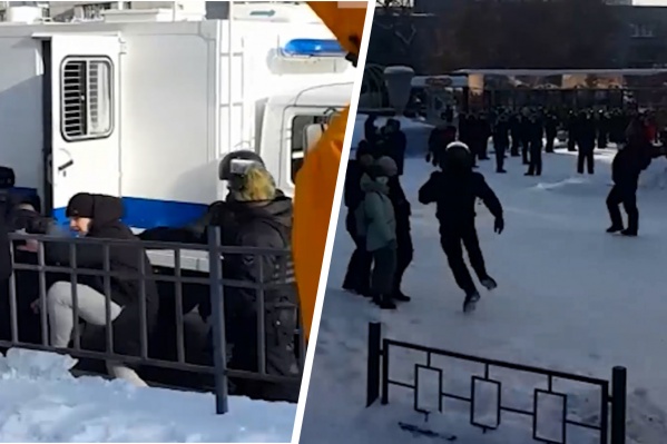 Сибиряк перепрыгнул через забор, отделяющий тротуар и проезжую часть Сибиряк перепрыгнул через забор, отделяющий тротуар и проезжую часть