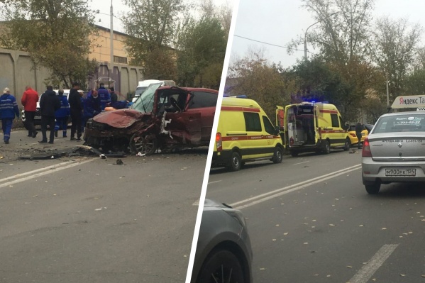 В аварии пострадали два человека В аварии пострадали два человека