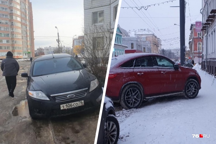 Больше всего в городе любителей парковаться на тротуарах Больше всего в городе любителей парковаться на тротуарах