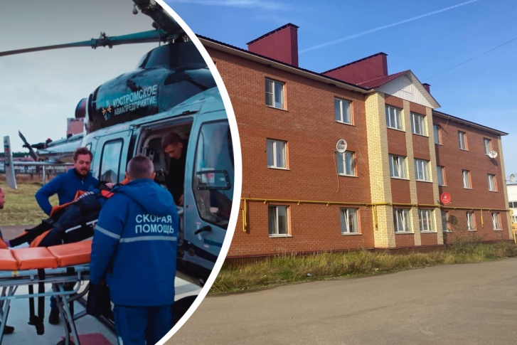 Малышку увезли на вертолете в Ярославль