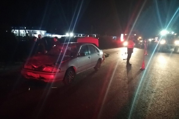 ДТП произошло в районе девяти вечера ДТП произошло в районе девяти вечера