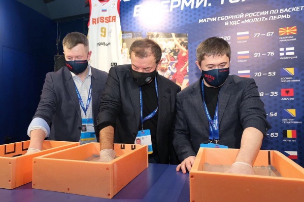 Символическая закладка камня в будущий спортцентр Символическая закладка камня в будущий спортцентр
