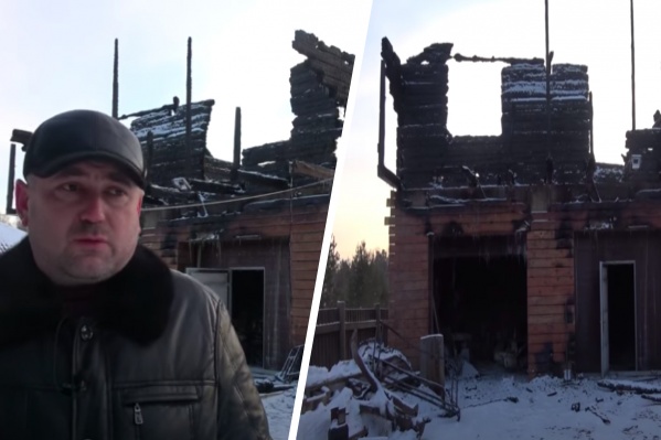 Серебряков считает, что дом подожгли Серебряков считает, что дом подожгли