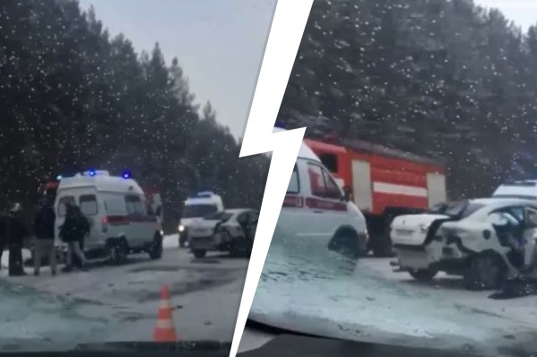 Авария случилась на 24-м километре трассы Авария случилась на 24-м километре трассы