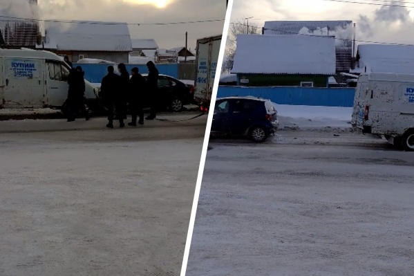 «Газель» везли на буксире по скользкой дороге «Газель» везли на буксире по скользкой дороге