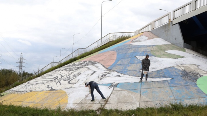 В Нижневартовске обновили самое большое граффити в округе