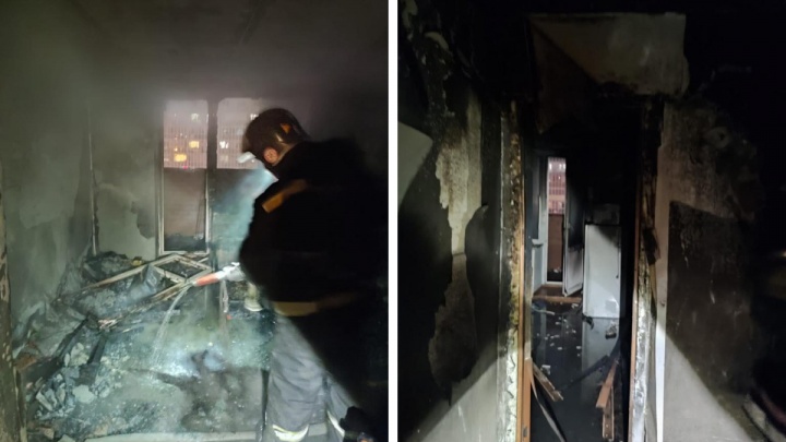 В Новосибирске из горящей квартиры спасли троих маленьких детей — они были дома одни