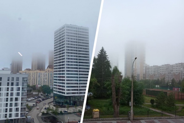 Новосибирск вновь окутал густой туман Новосибирск вновь окутал густой туман
