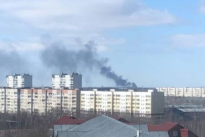 Такую картину наблюдали горожане Такую картину наблюдали горожане