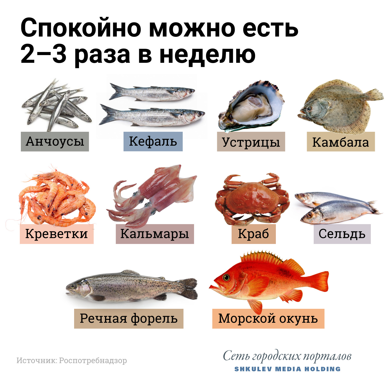 Рыба и морепродукты, за пользу которых можно не переживать