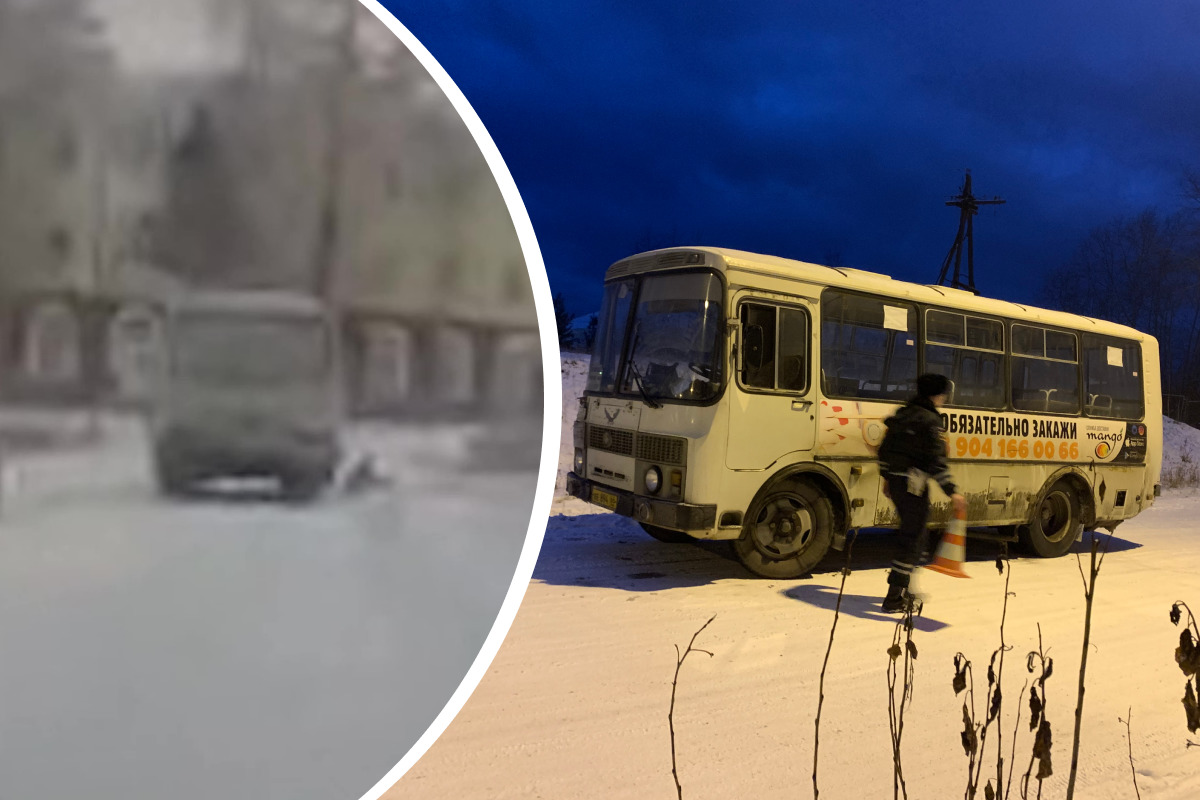 На Урале автобус проехал по пятилетней девочке, которая каталась на ледянке. Видео