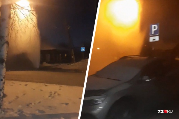Авария произошла накануне, в двенадцатом часу ночи Авария произошла накануне, в двенадцатом часу ночи