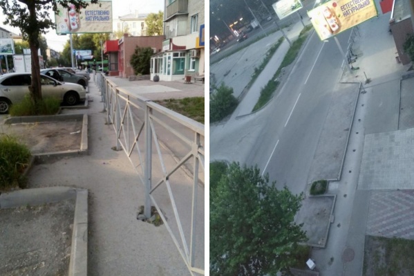 Забор на Новогодней улице в районе пересечения с Ватутина простоял два года Забор на Новогодней улице в районе пересечения с Ватутина простоял два года