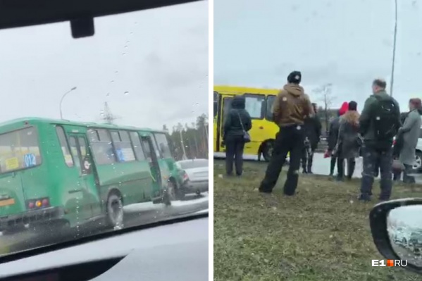 Пассажиров высадили на обочине Пассажиров высадили на обочине