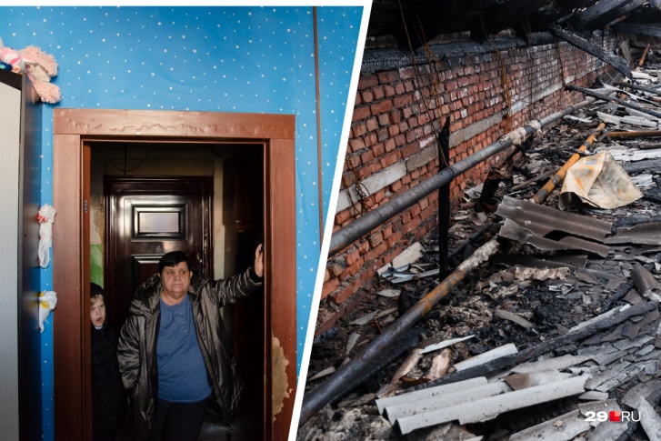 После пожара на крыше дома люди оказались в тяжелом положении После пожара на крыше дома люди оказались в тяжелом положении