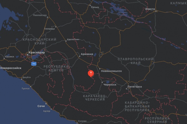 Толчки были практически на границе со Ставропольским краем Толчки были практически на границе со Ставропольским краем