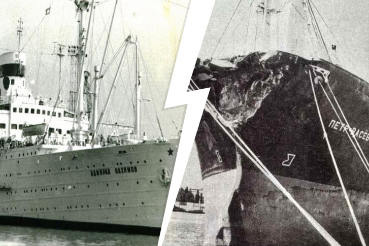 Пароход ходил по морям и океанам 60 лет, прежде чем столкнуться с сухогрузом «Петр Васёв» Пароход ходил по морям и океанам 60 лет, прежде чем столкнуться с сухогрузом «Петр Васёв»
