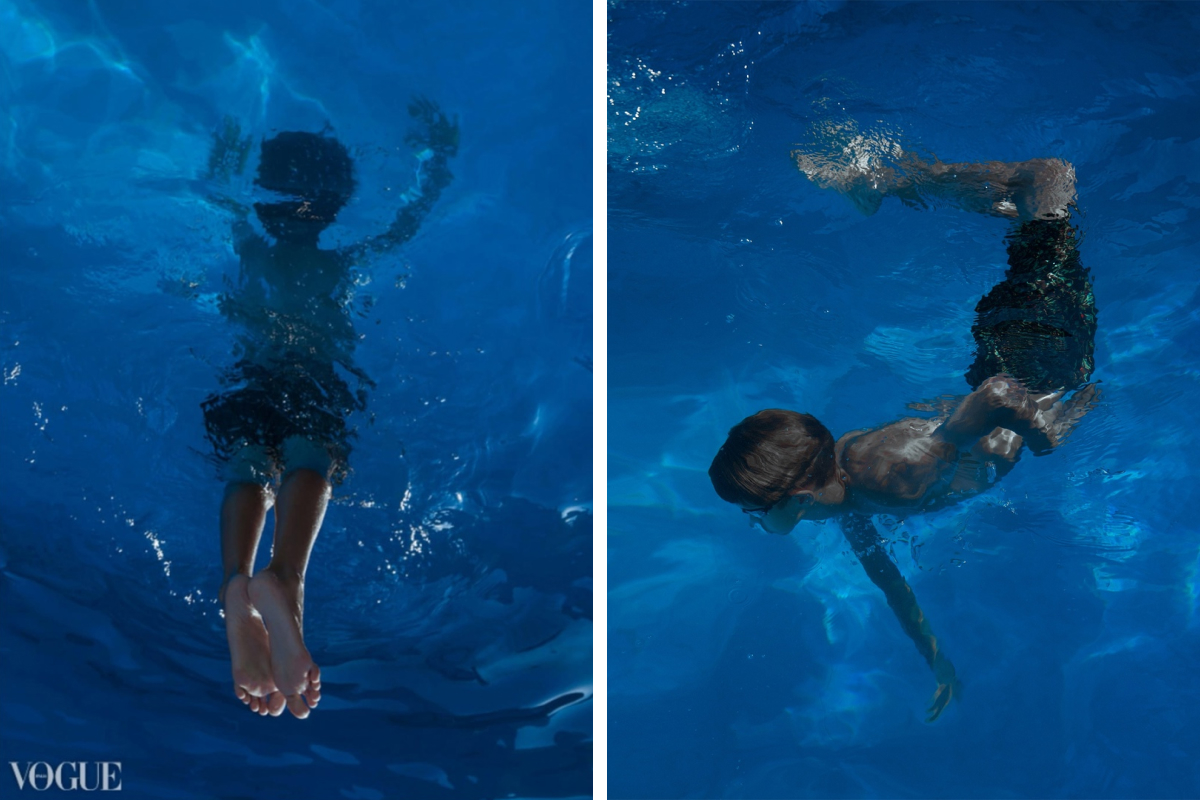 Снимки с новосибирским мальчиком в бассейне попали в PhotoVogue