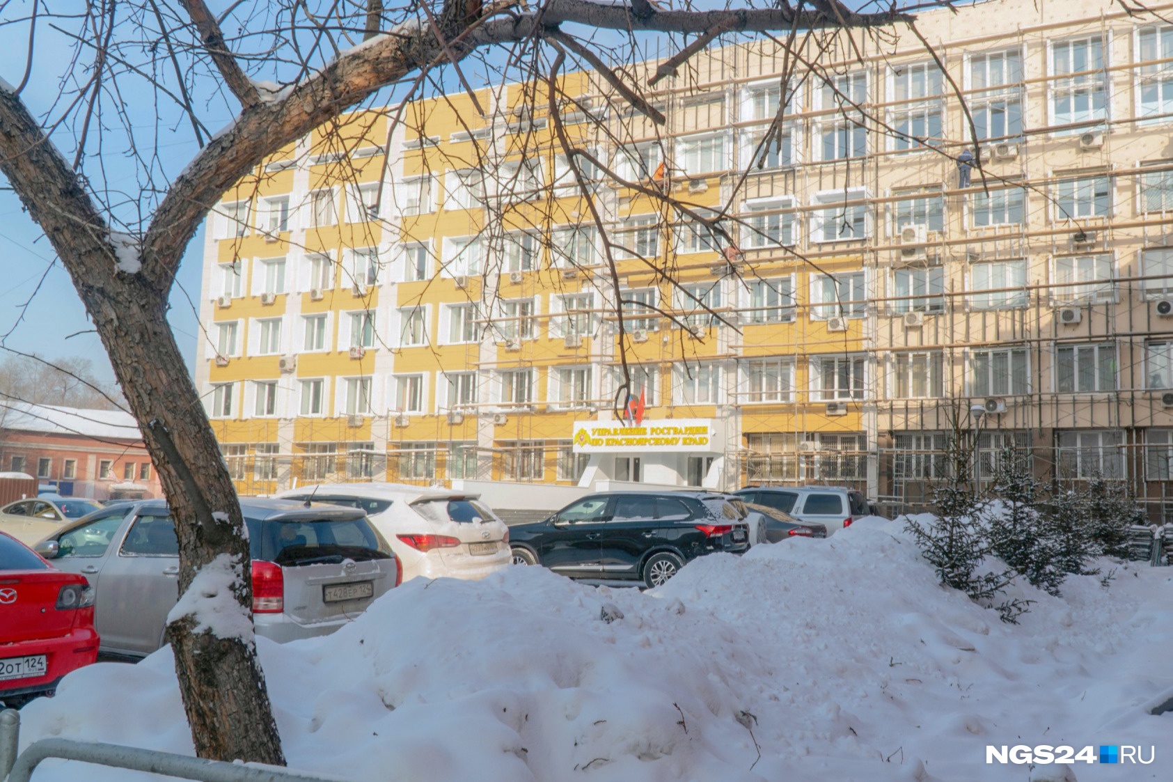 Скандальный ремонт здания Росгвардии в Красноярске не согласовывали со службой охраны памятников