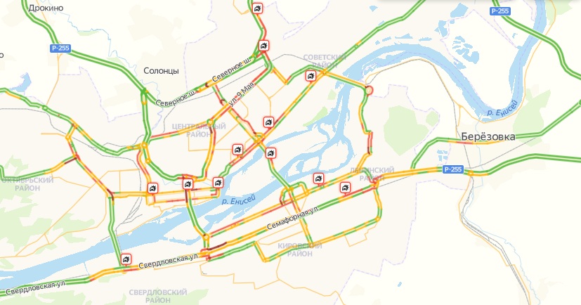 Пробки красноярск сейчас. Пробки Красноярск Калинина. Яндекс пробки Красноярск. Пробки в Красноярске на данный момент.