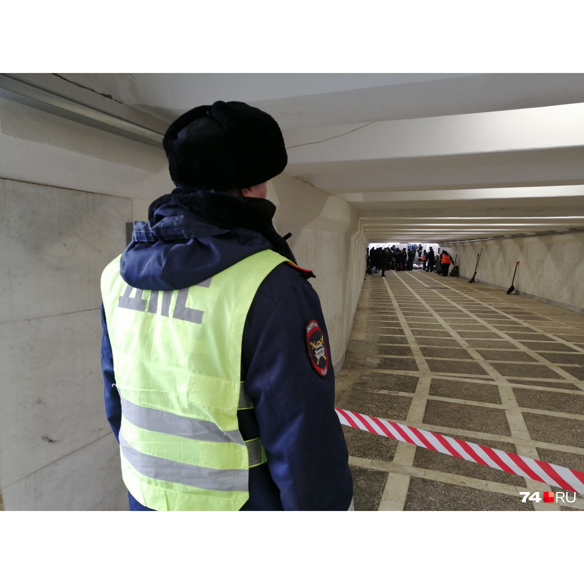 Часть перехода, где произошло ЧП, сейчас перекрыта Часть перехода, где произошло ЧП, сейчас перекрыта