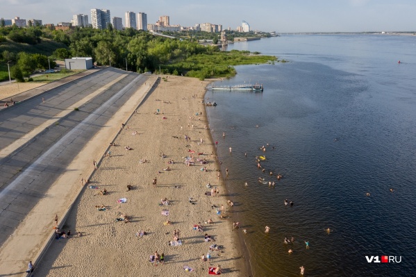 Волгоград купаться в волге