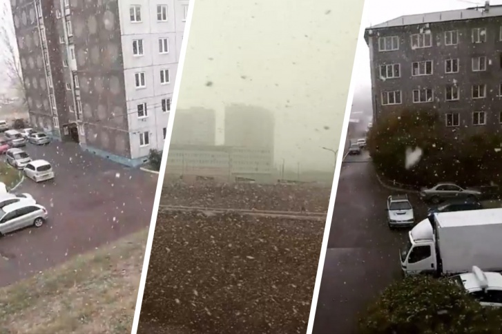 Жители Солнечного поделились кадрами с первым снегом в городе Жители Солнечного поделились кадрами с первым снегом в городе