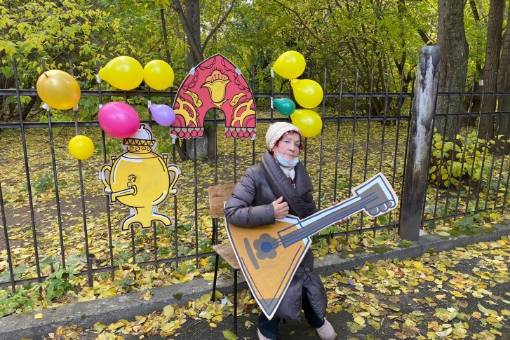 Для пенсионеров сделали специальную фотозону Для пенсионеров сделали специальную фотозону