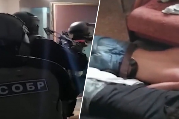 Задержания проходили при силовой поддержке бойцов СОБР Задержания проходили при силовой поддержке бойцов СОБР