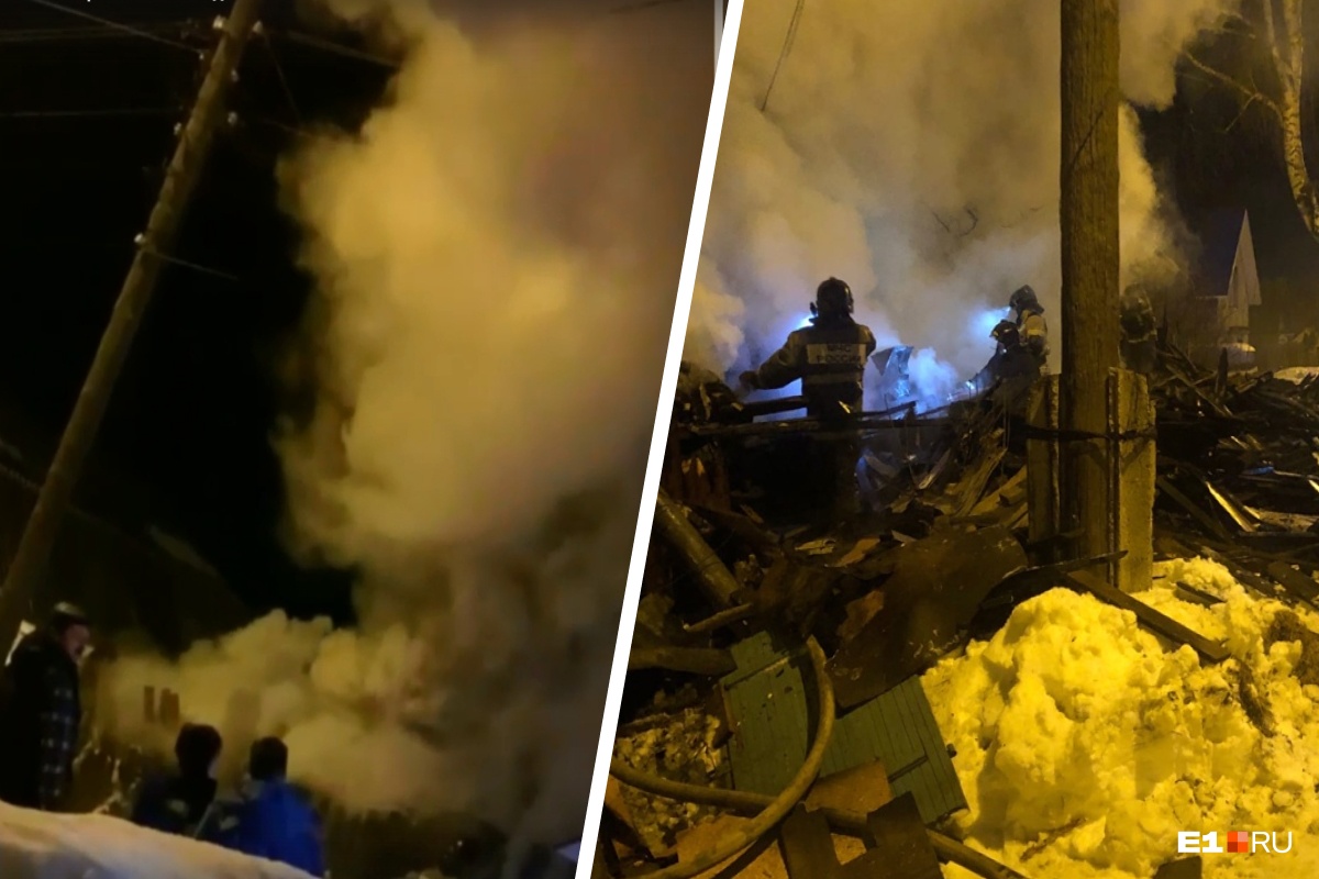 «Вся Сортировка в дыму, дышать в квартире нечем!»: в Екатеринбурге загорелся частный дом