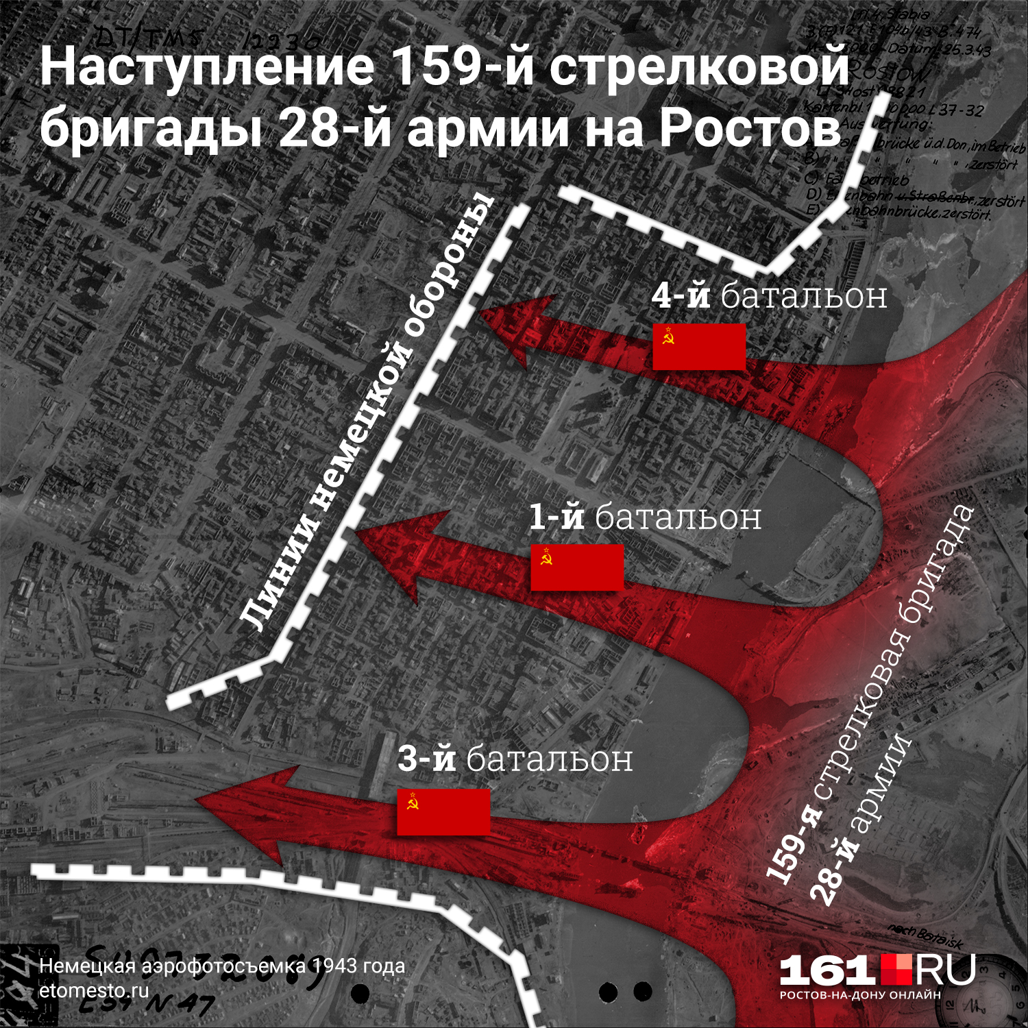Так выглядел примерный план наступления в город 159-й стрелковой бригады Так выглядел примерный план наступления в город 159-й стрелковой бригады
