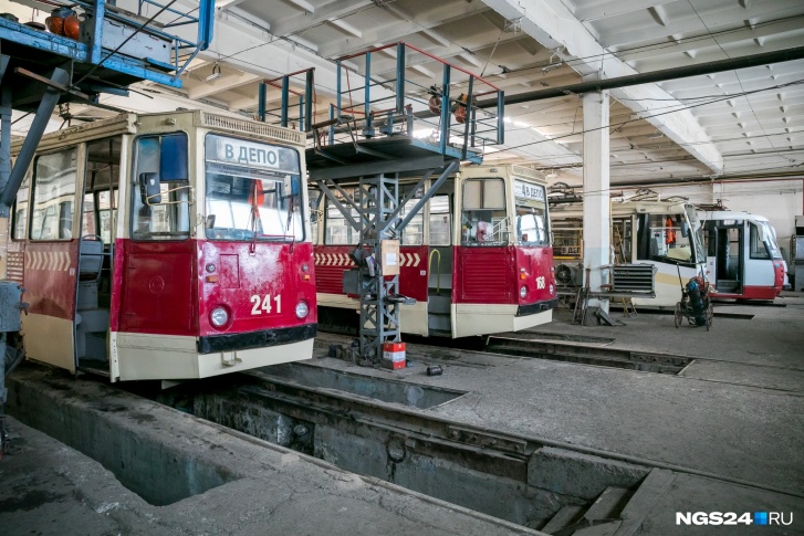 В Красноярске трамваи в основном еще советской сборки — из Усть-Катава
