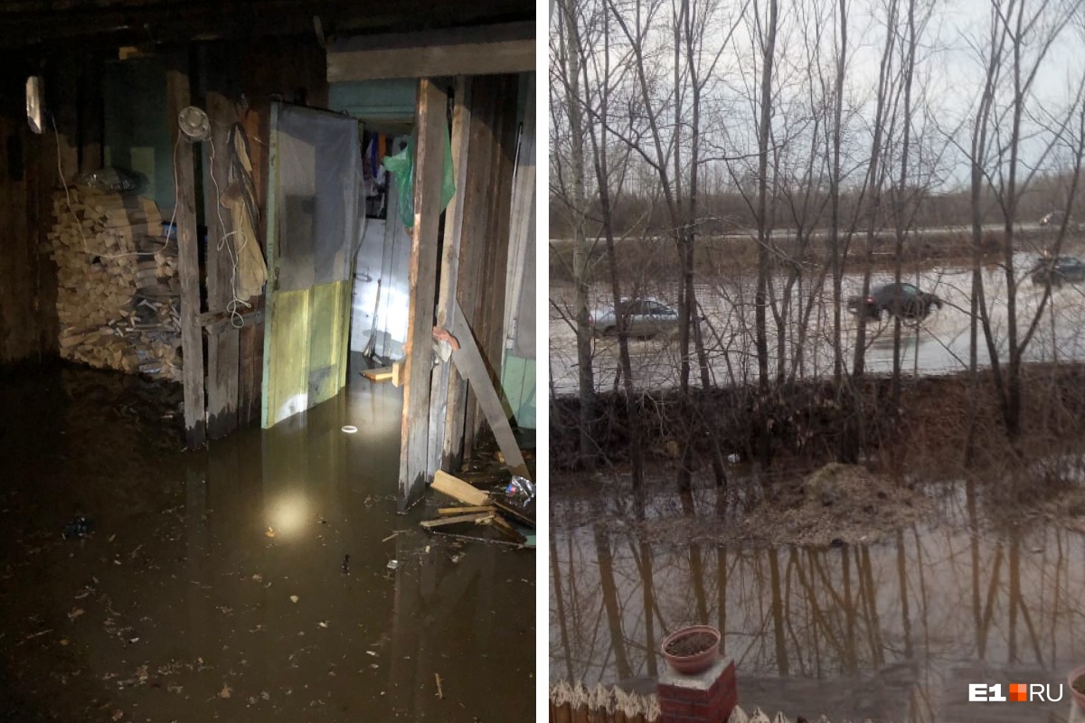 «У нас трагедия, бедствие!» Под Екатеринбургом затопило трассу и поселок, но наводнение не устраняют