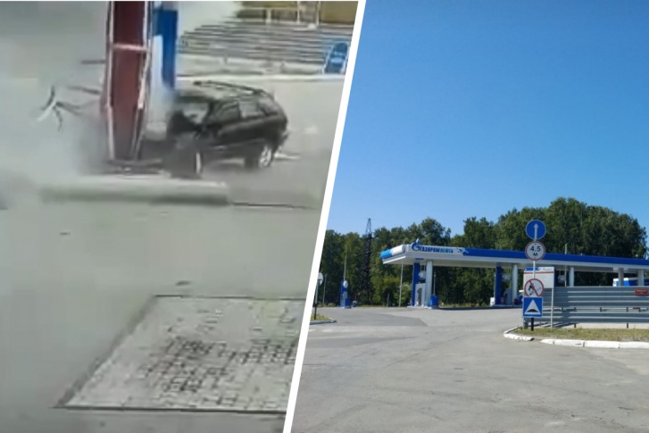 Мужчина сел за руль пьяным и протаранил колонку. Справа на фото — пострадавшая АЗС Мужчина сел за руль пьяным и протаранил колонку. Справа на фото — пострадавшая АЗС