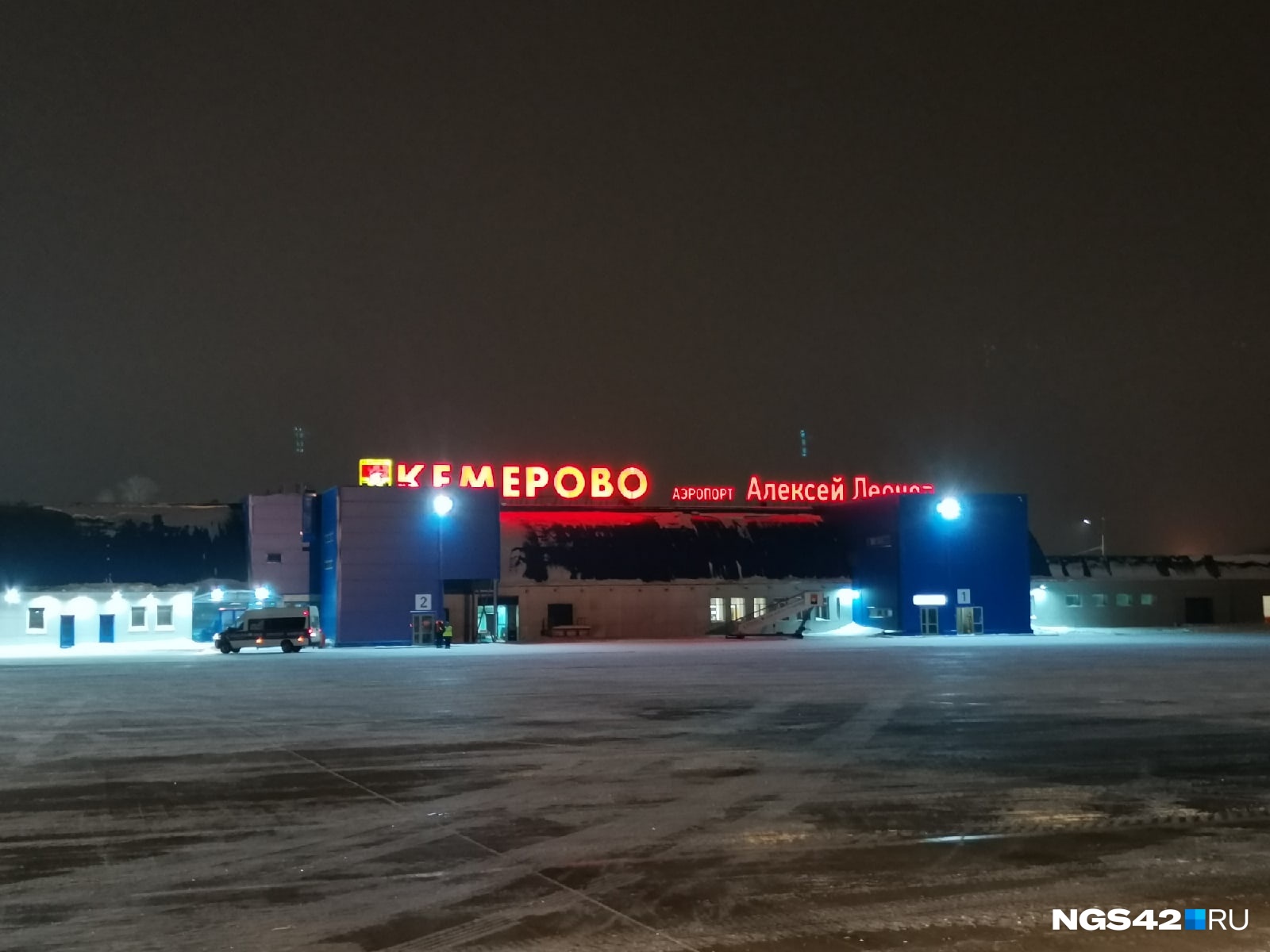 Аэропорт Новокузнецк зимой