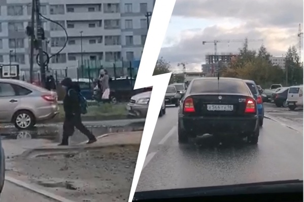 Водители теряют время из-за пешеходника, на котором нет светофоров Водители теряют время из-за пешеходника, на котором нет светофоров