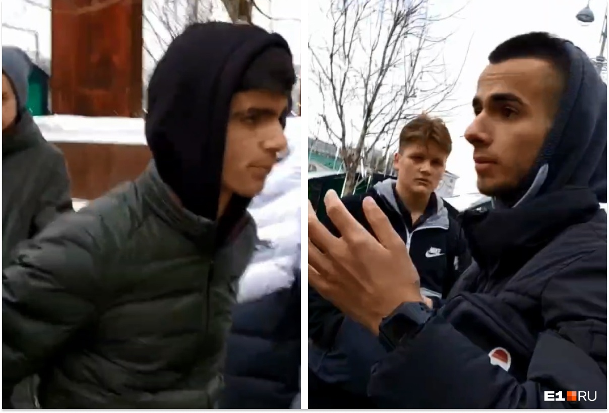«Че ты снимаешь?» Банда южан собирает со школьников дань в центре Екатеринбурга. Видео