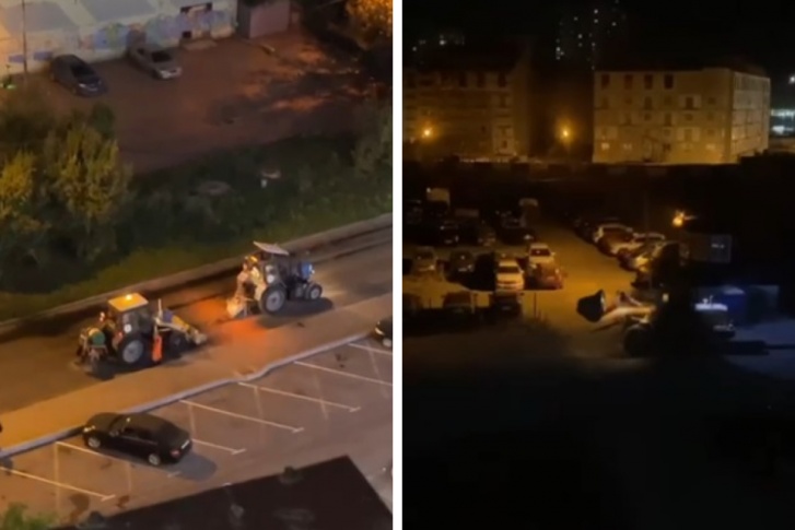 Жители Екатеринбурга жалуются на ночной шум от дорожных работ Жители Екатеринбурга жалуются на ночной шум от дорожных работ