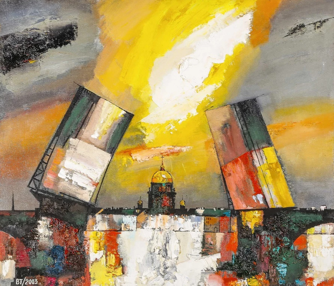 Валерий Табулинский. Дворцовый мост. 2003. Холст, масло
