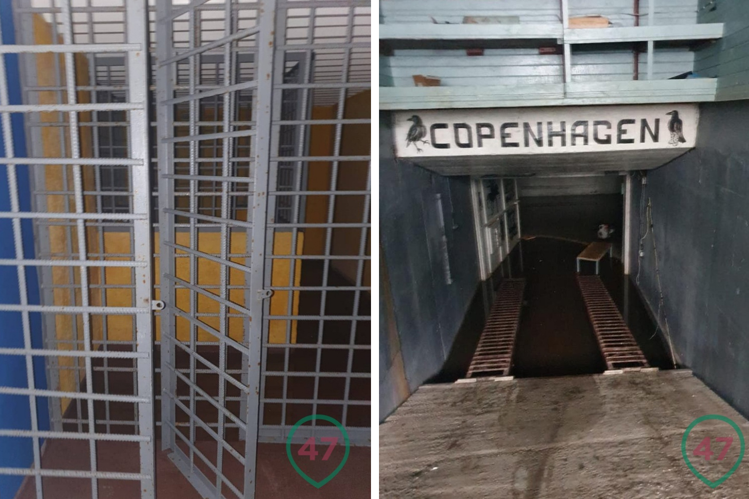 Над въездом в подземную парковку тюрьмы нанесена надпись «copenhagen»