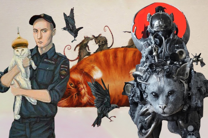 «Икона Росгвардии» и толстые котики: как выглядит современное искусство по-ростовски