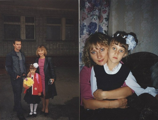 Аня вместе с родителями Аня вместе с родителями