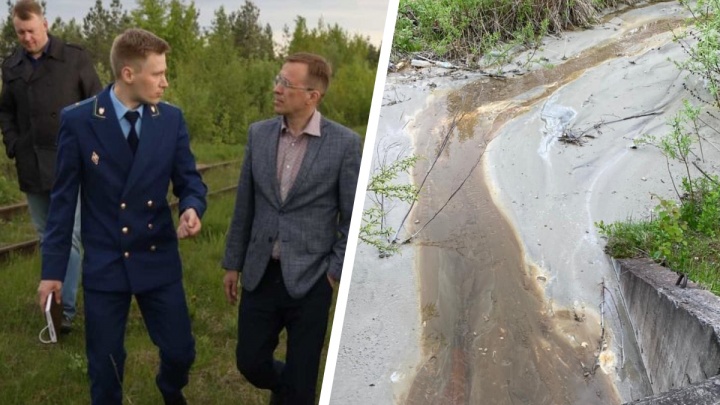 «Цементная река, бетонные берега»: в Архангельске расследуют загрязнение дренажной канавы у реки Юрас