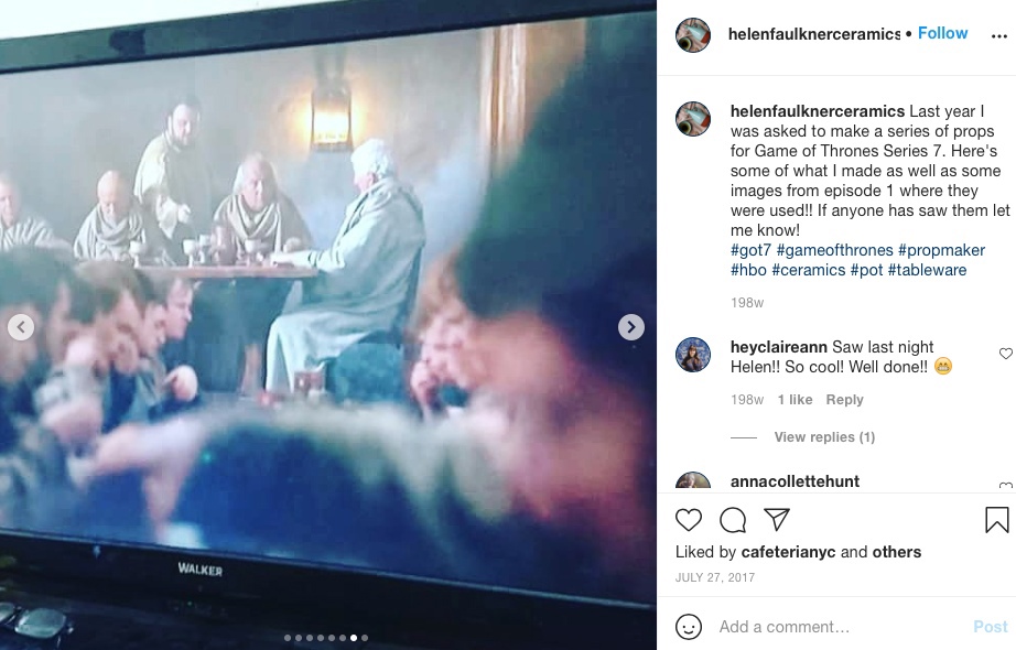 Владелица местерской Хелен опубликовала пост в Instagram о том, что ее изделия повились в сериале Владелица местерской Хелен опубликовала пост в Instagram о том, что ее изделия повились в сериале