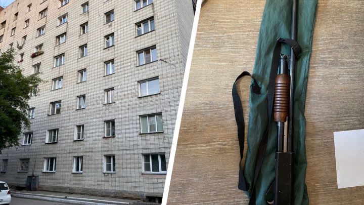 Новосибирец стрелял из охотничьего ружья в прохожих из окна своего дома