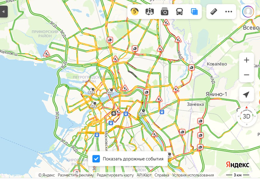 В Петербурге аномальные пробки после…