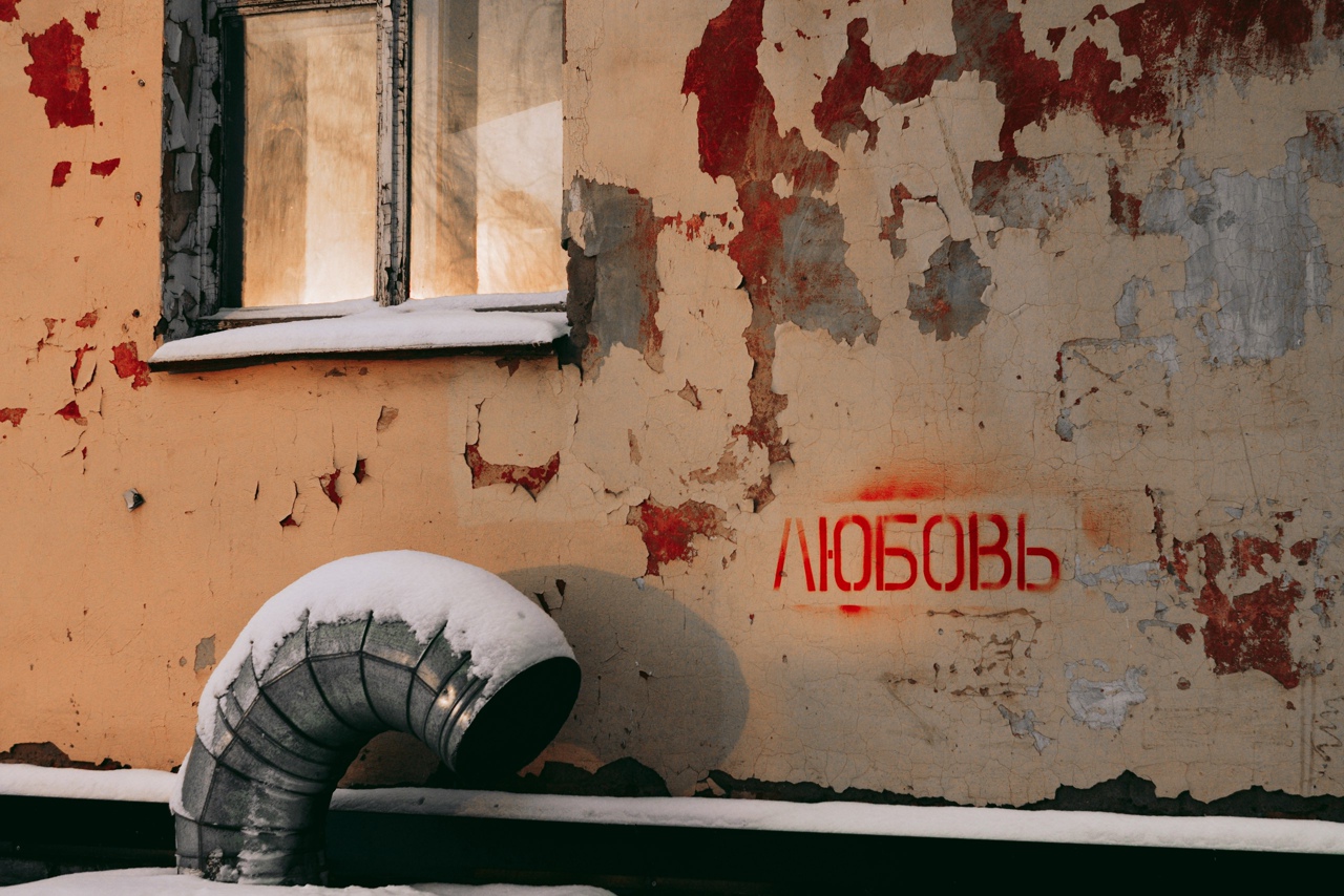 Любовь везде. Даже на обшарпанных фасадах Любовь везде. Даже на обшарпанных фасадах