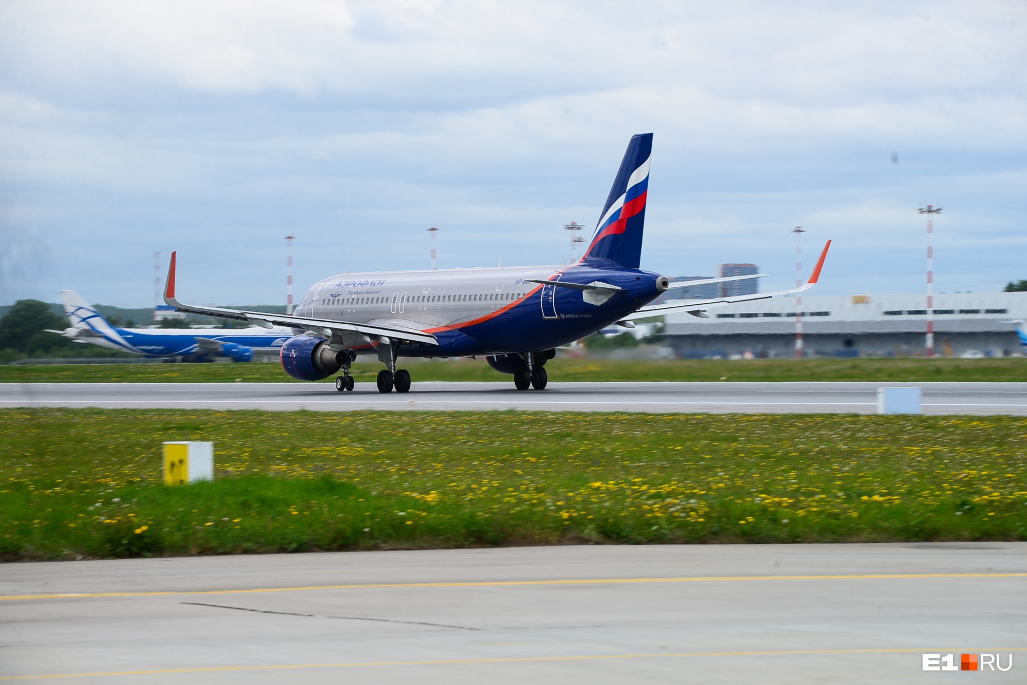 Самолет, летевший из Екатеринбурга, столкнулся со стаей птиц при посадке