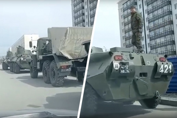 Военная техника была замечена на МЖК Военная техника была замечена на МЖК